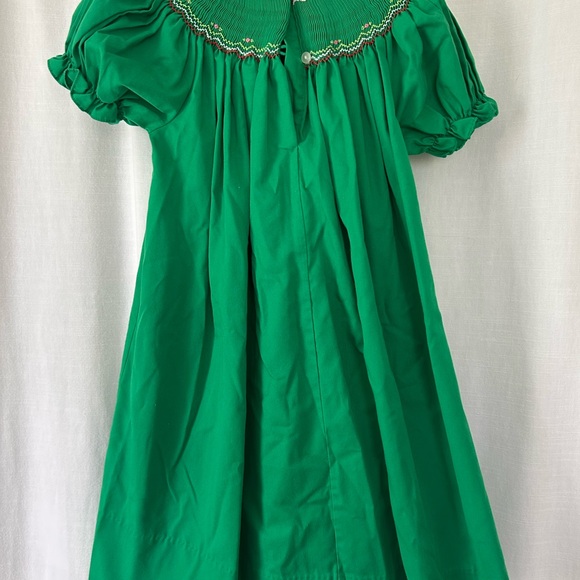 Rosalina collection Christmas tree 4T smocked dress. Like new! - Picture 4 of 4